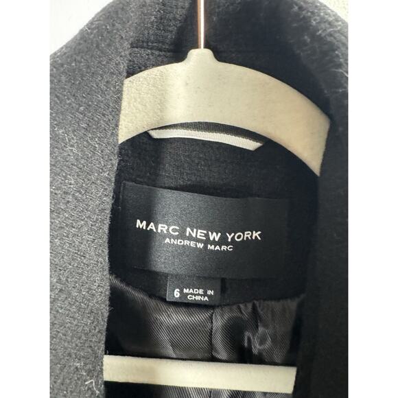 NWT Marc New York Wool Blend Duster Car Coat Minimalist Quiet Luxury Designer 6 - Picture 4 of 10